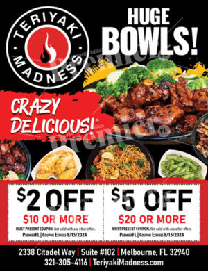 Teriyaki Madness Coupons